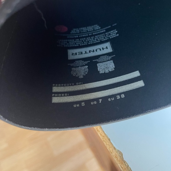 Women's HUNTER BOOTS Black Size 7 EUP 38 - Picture 8 of 11